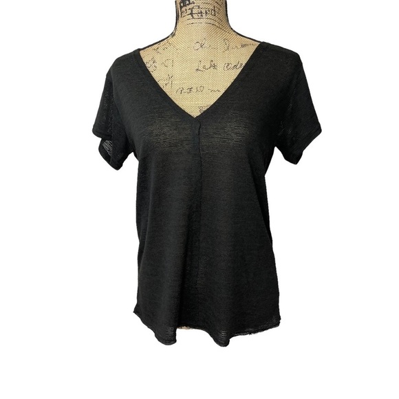 Very J Boutique Criss Cross Back Raw Hem Boho Top - Picture 3 of 12